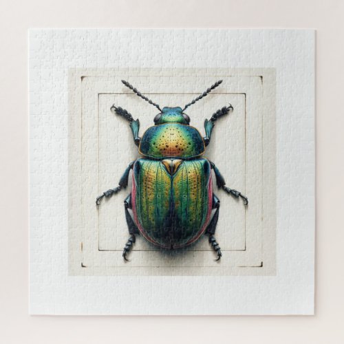 Casebearing leaf beetle 280524IREF121 _ Watercolor Jigsaw Puzzle