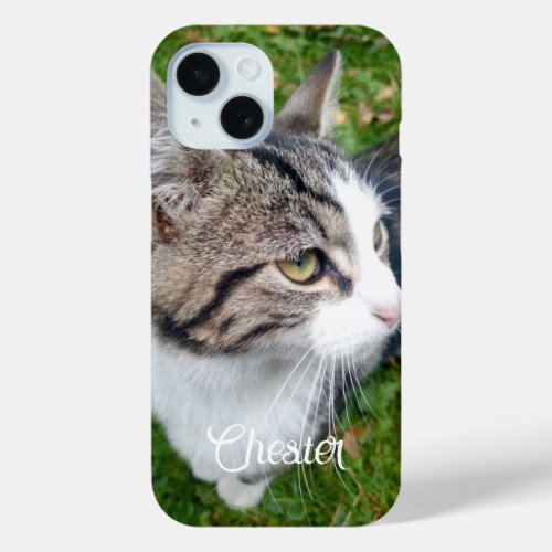 CaseMate iPhone 15 Case with custom cat photo