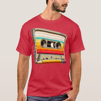 Casete retro con lpiz diseo vintage para nostlgico T-Shirt
