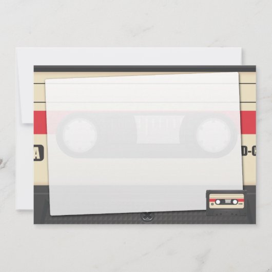 Casette Tape - Sunset Red (Back)