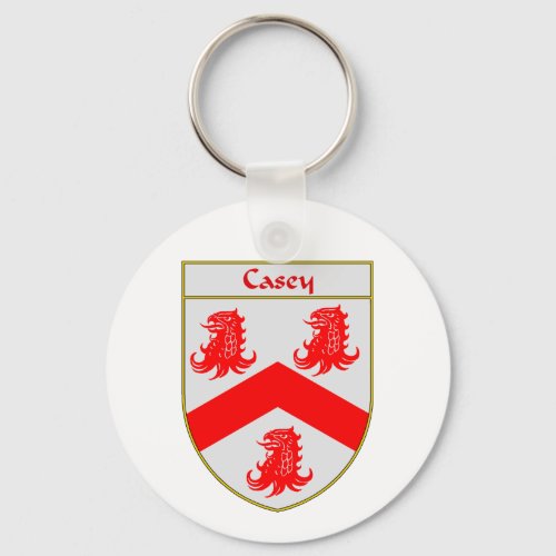 Casey Coat of ArmsFamily Crest Keychain