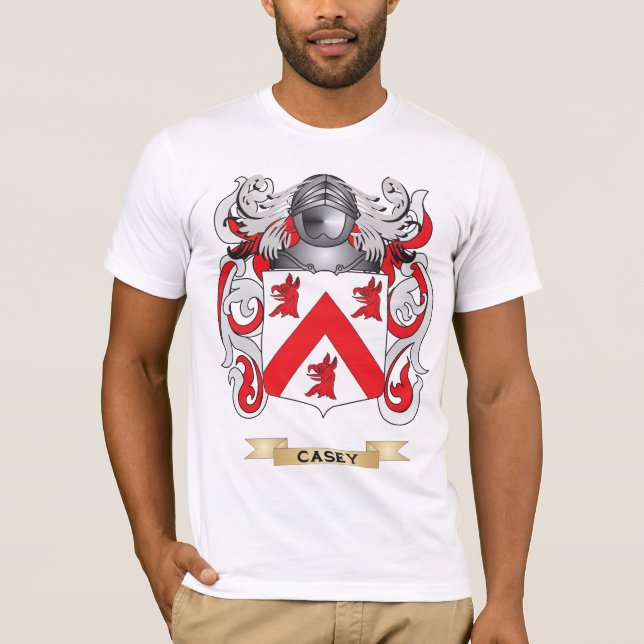 Casey Coat of Arms (Family Crest) T-Shirt (Front)
