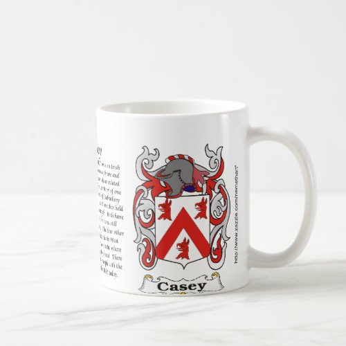 Casey Family Coat of Arms mug