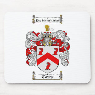 CASEY FAMILY CREST - CASEY COAT OF ARMS MOUSE PAD