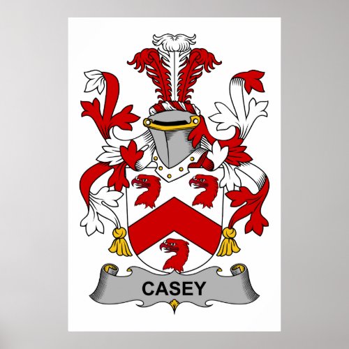 Casey Family Crest Poster