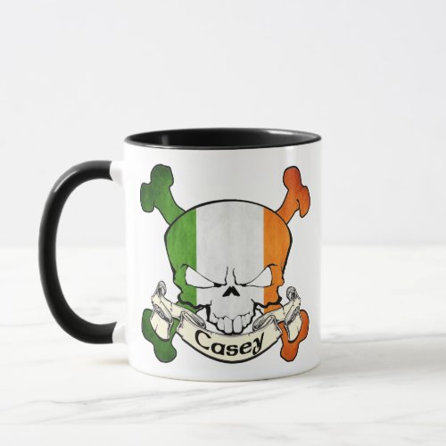 Casey Irish Skull Mug