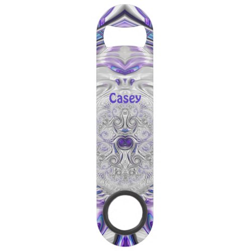 CASEY  Purple Silver White  Original Fractal  Bar Key