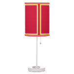 Casey Red Shaded Lamp at Zazzle