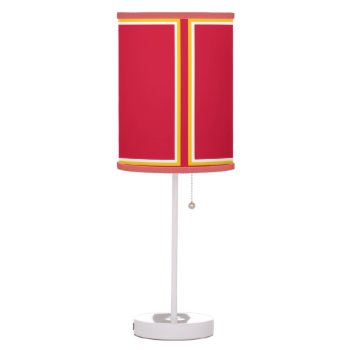 Casey Red Shaded Lamp by pharrisart at Zazzle