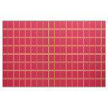 Casey Red Windowpane Check Fabric