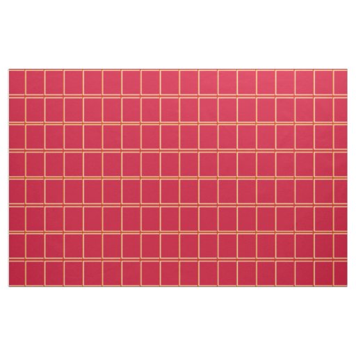 Casey Red Windowpane Check Fabric
