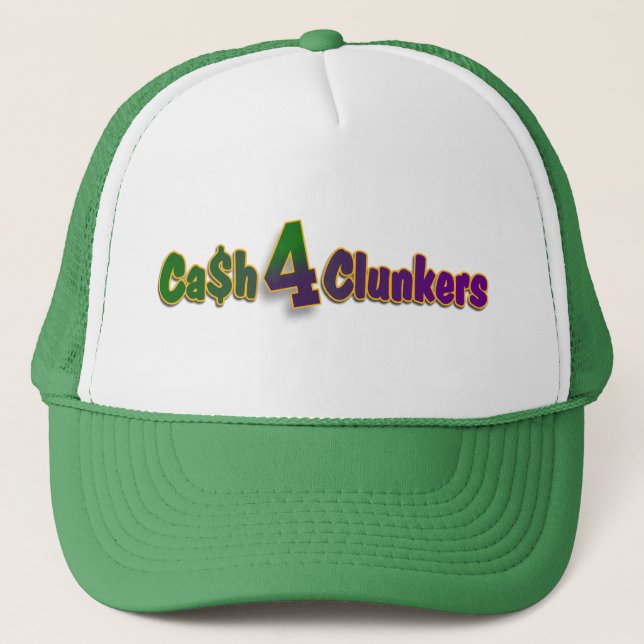 Cash 4 Clunkers Green Bay Packer hat (Front)