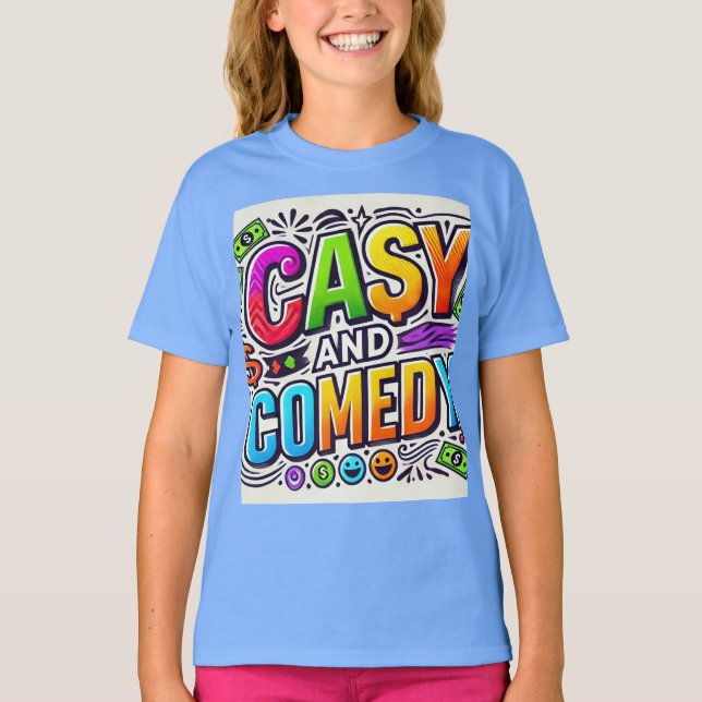 Cash and Comedy ( Designed T Shirt ) (Front)