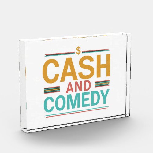 Cash and comedy  photo block