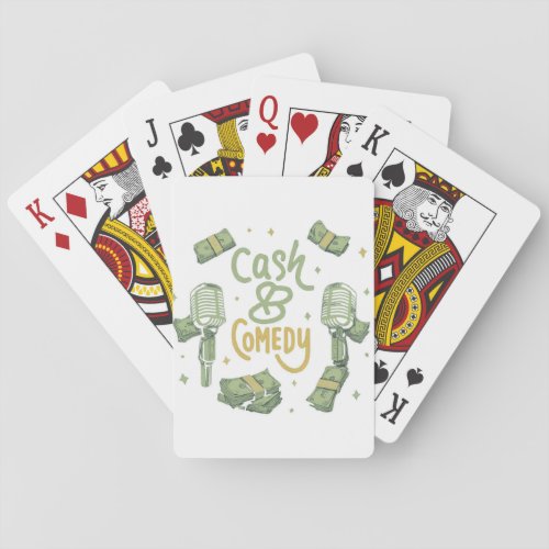 Cash and comedy  playing cards