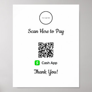 Cash App Mobile Payment | Scan To Pay Poster