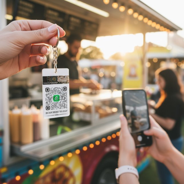 Cash App & Venmo QR Code Personalized Keychain (Creator Uploaded)