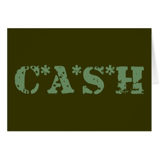 CASH CARDS (Front Horizontal)