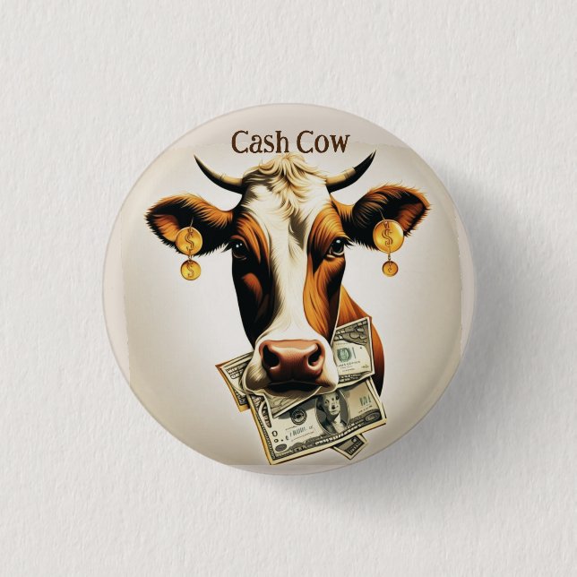 Cash Cow  Button (Front)