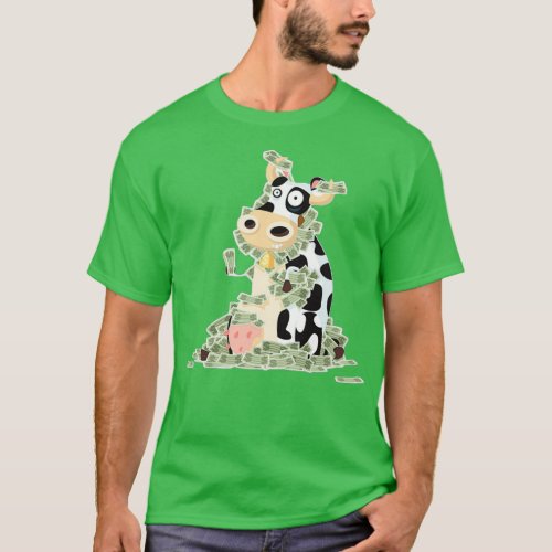 Cash Cow Cash Flow Millennial Farmer  T_Shirt