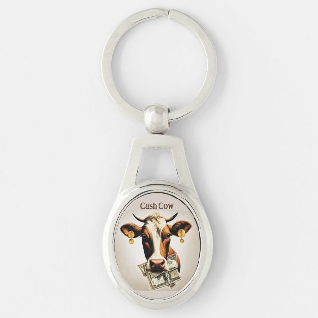 Cash Cow  Keychain (Front)