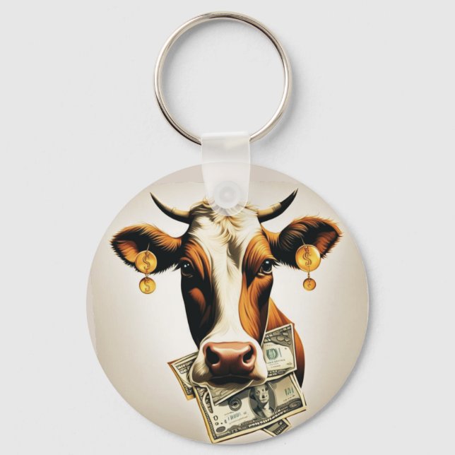 Cash Cow  Keychain (Front)