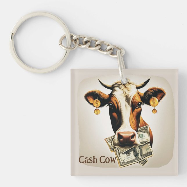 Cash Cow  Keychain (Front)