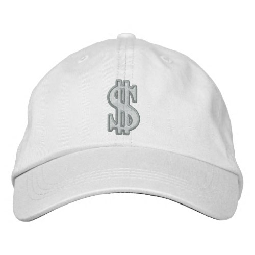 CASH DOLLAR SIGN Embroidered Cap