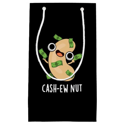 Cash_ew Nut Funny Cashew Nut Pun Dark BG Small Gift Bag