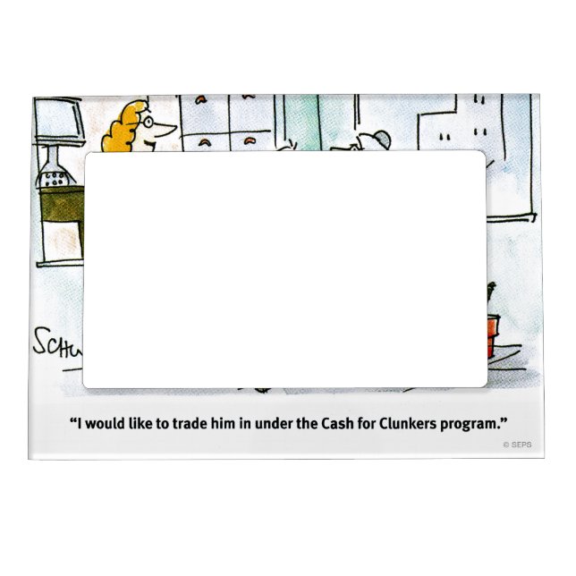Cash for Clunkers Magnetic Photo Frame (Front)