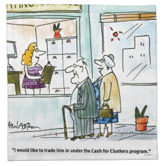 Cash for Clunkers Napkin