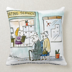 Cash for Clunkers Throw Pillow