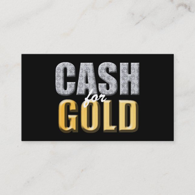 Cash for Gold Business Cards (Front)