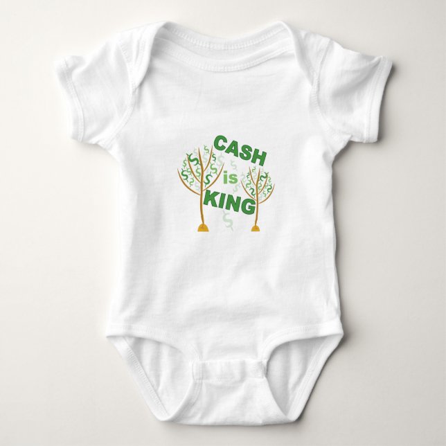 Cash Is King Baby Bodysuit (Front)