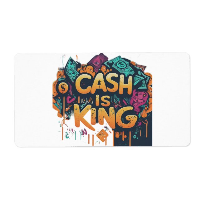Cash is King Label (Front)