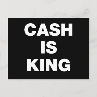Cash is King Postcard