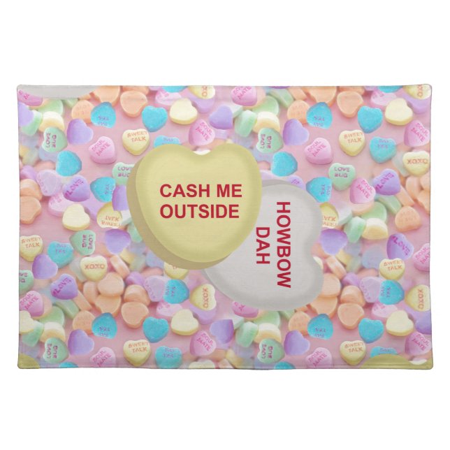 cash me outside cloth placemat (Front)