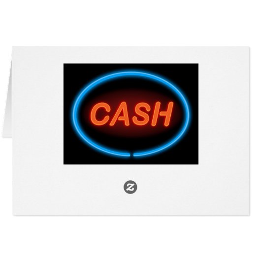 Cash neon. (Back Horizontal)