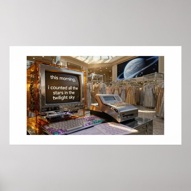 Cash Register Poem Of The Month Poster (Front)