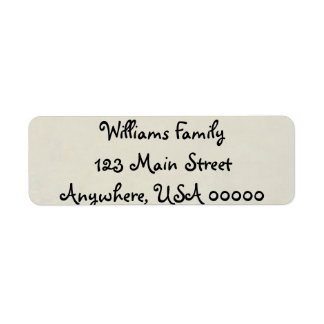 Cash Return Address Label