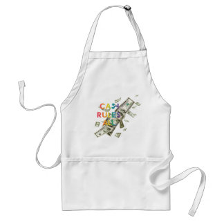 Cash rules all adult apron