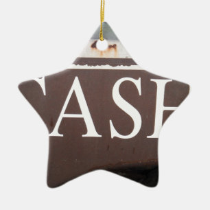 CASH Tow Truck Vintage Car Sign Ceramic Ornament