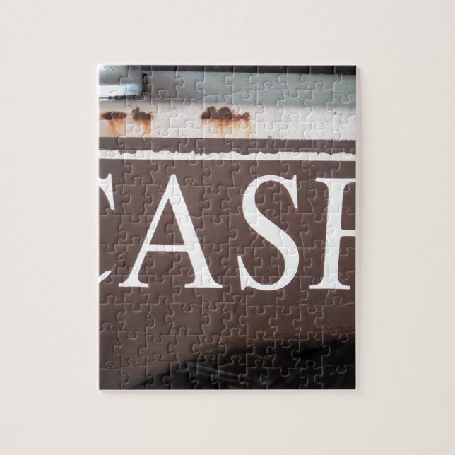 CASH Tow Truck Vintage Car Sign Jigsaw Puzzle (Vertical)