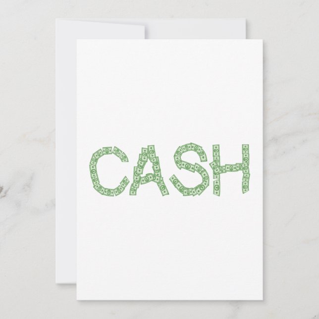 Cash Word Invitation (Front)