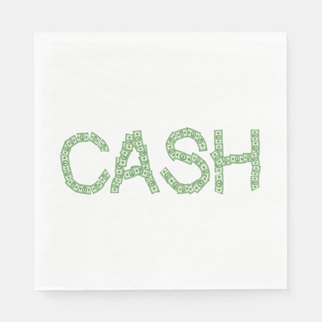 Cash Word Napkins (Front)