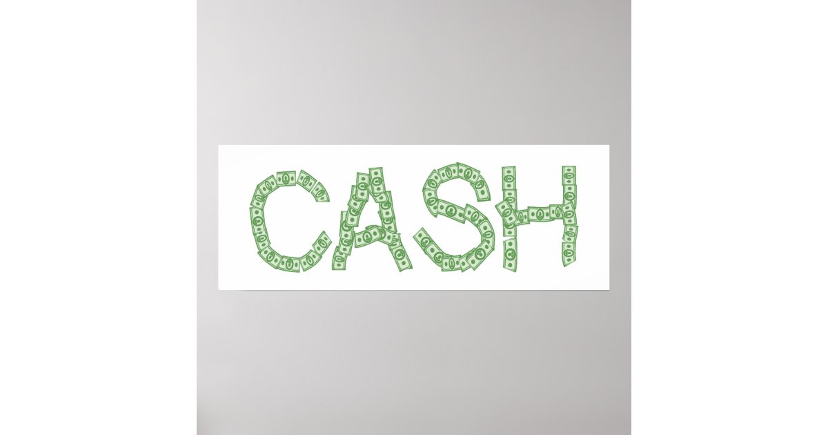 cash-word-poster-zazzle