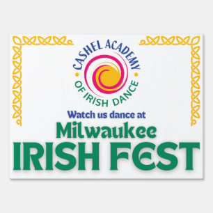 Cashel Academy Irish Fest Yard Sign 24x18