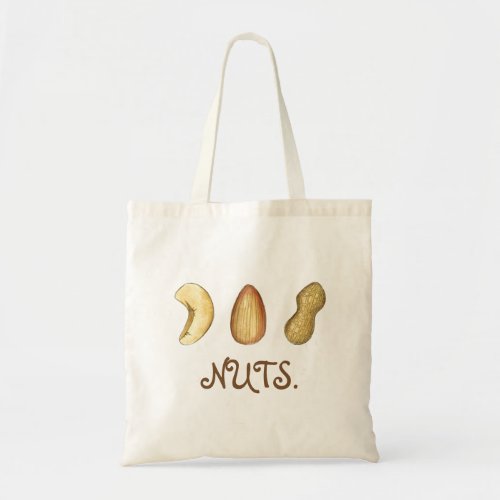 Cashew Almond Peanut Nuts Tote Bag