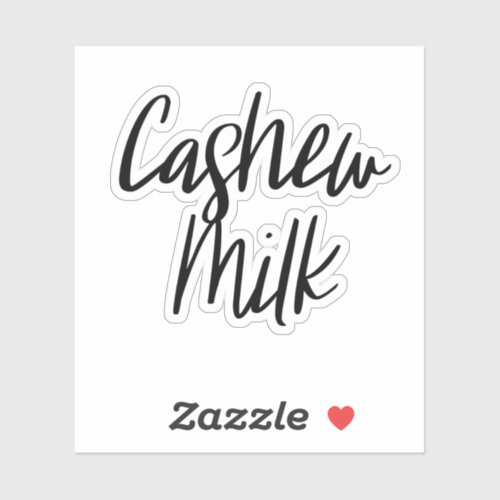 Cashew Milk Storage Sticker