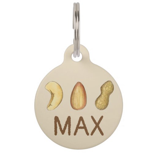 Cashew Peanut Almond Nuts Snack Food Foodie Pet ID Tag
